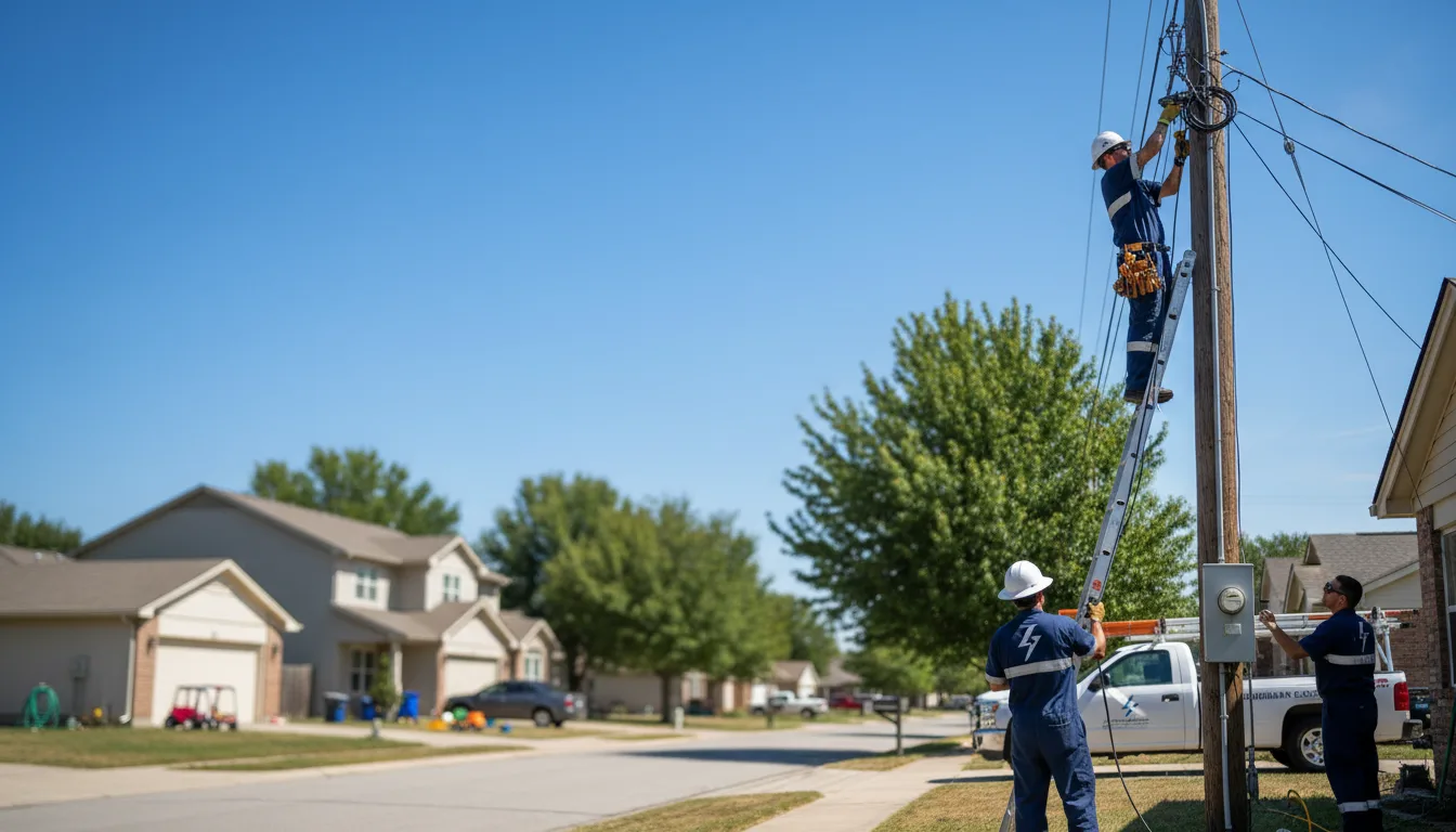 Residential electrician providing installation services in Maida, ND